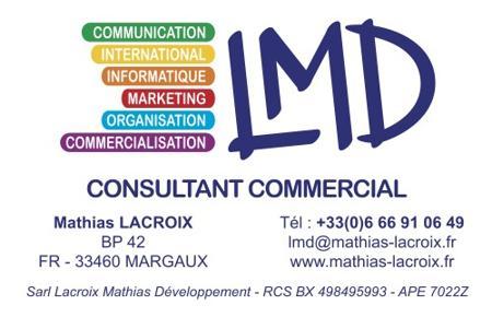 2nd company creation - Marketing, commercial and IT consulting Sarl